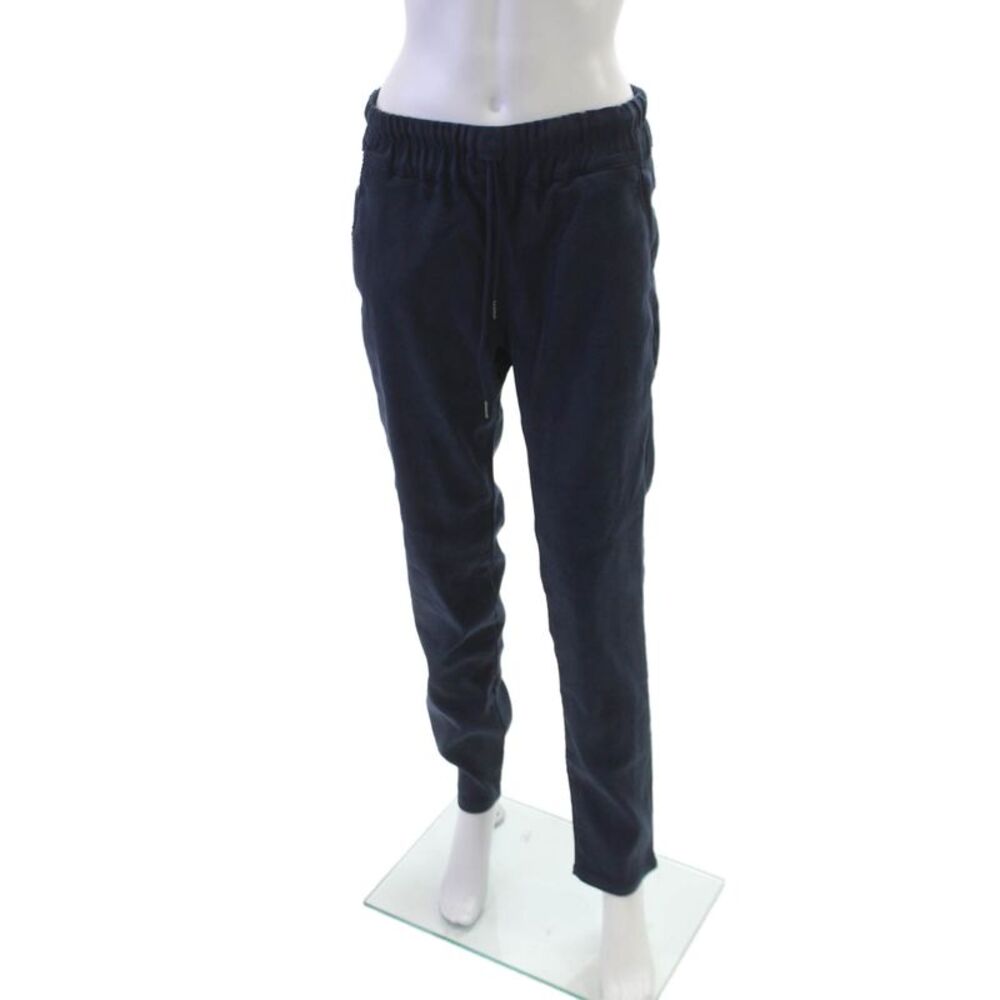 Flog Mens Jogger Blue Drawstring Cotton Stretch Size 30